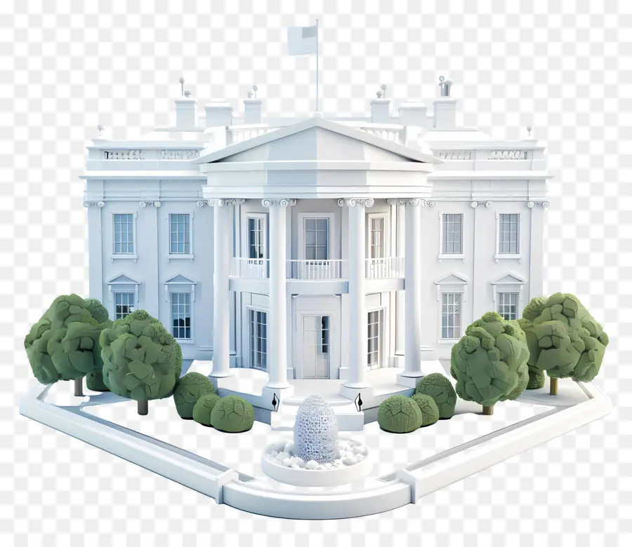 Casa 3d，Casa Blanca PNG