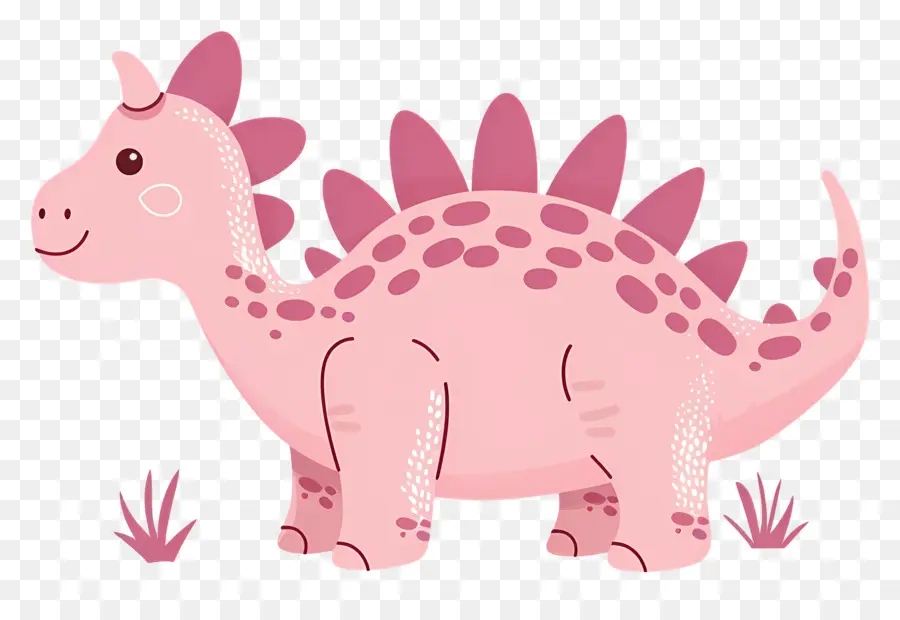 Dinosaurio De Dibujos Animados，Dinosaurio Rosa PNG