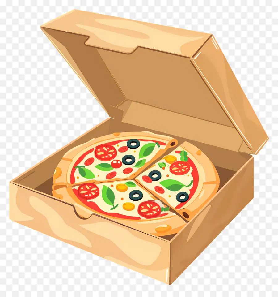 Caja De Pizza，Pizza En Caja PNG