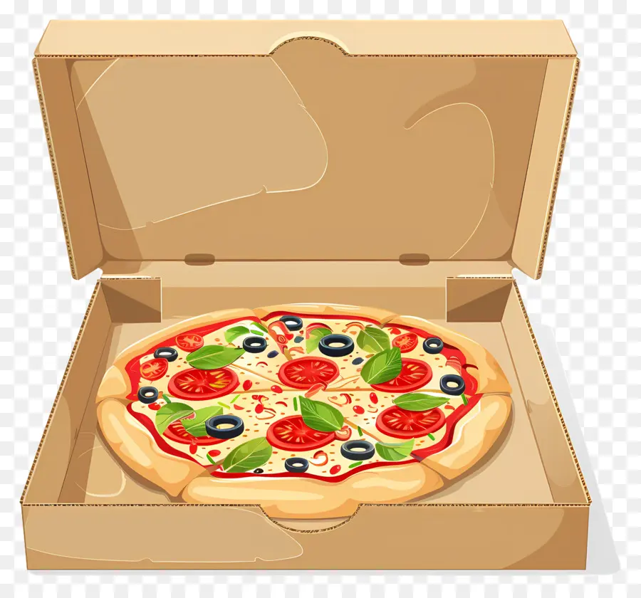 Caja De Pizza，Pizza En Caja PNG