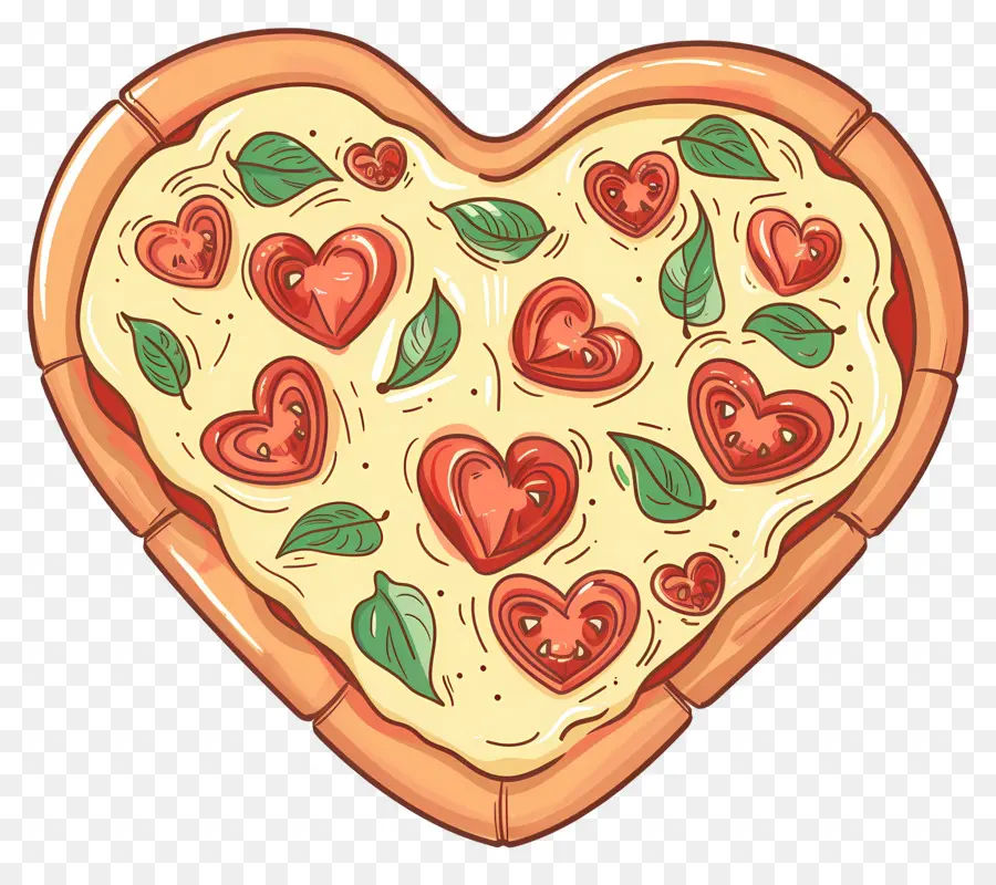 Pizza De Corazón，Pepperoni PNG