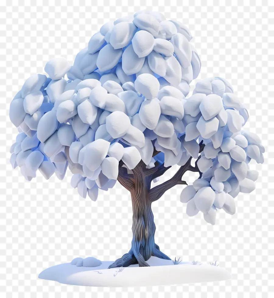 árbol Nevado，Invierno PNG