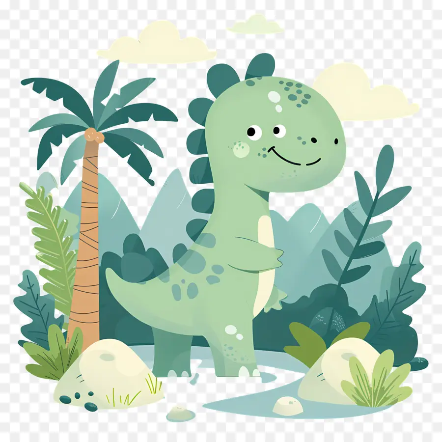 Dinosaurio De Dibujos Animados，Lindo Dinosaurio PNG