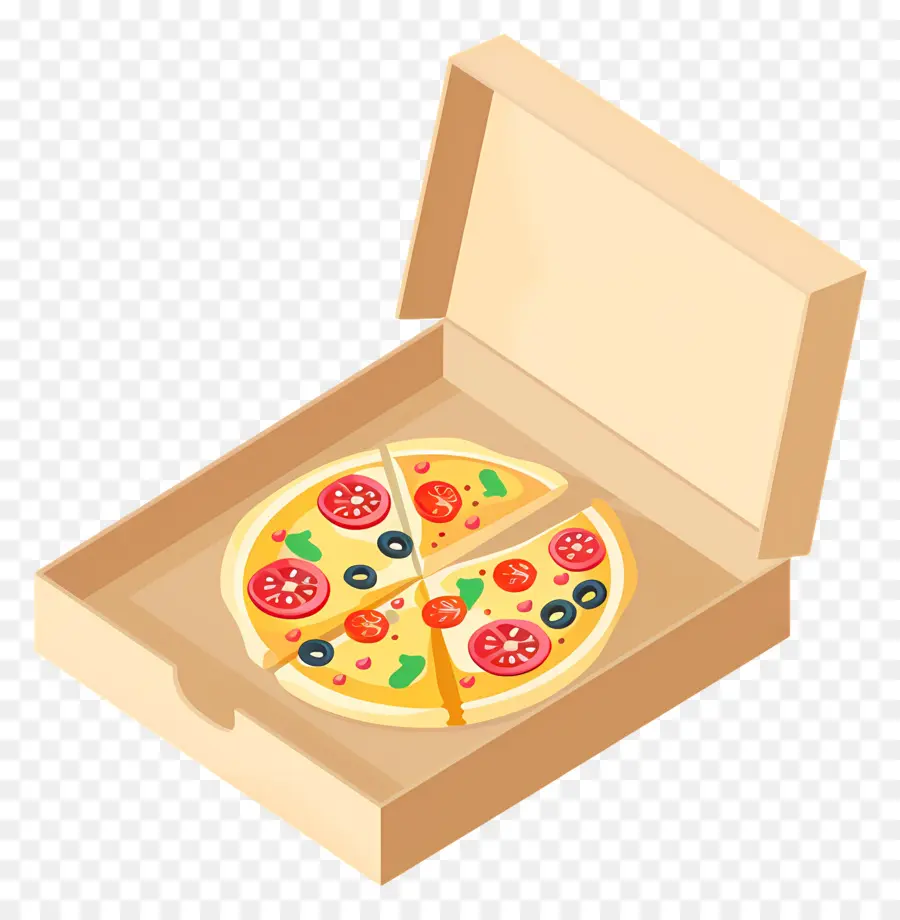 Caja De Pizza，Pizza En Caja PNG