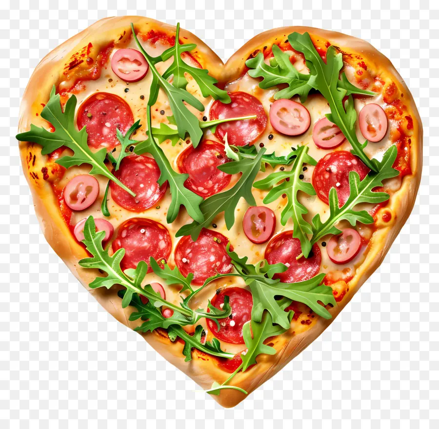 Pizza De Corazón，Pizza En Forma De Corazón PNG