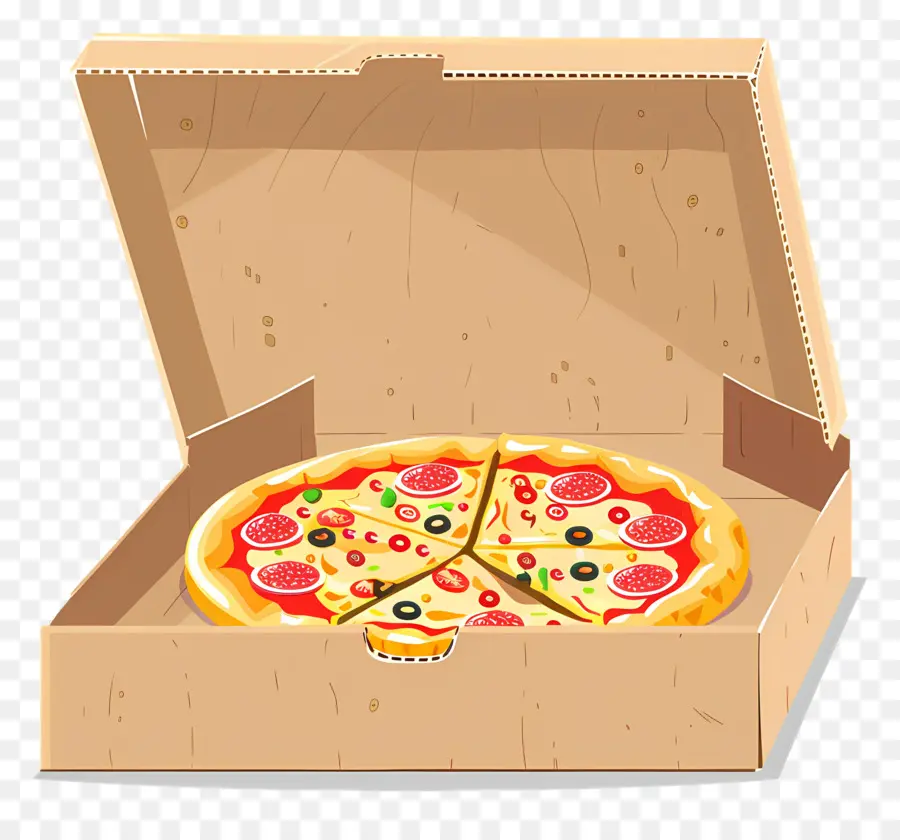 Caja De Pizza，Pizza PNG