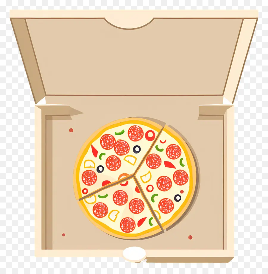 Caja De Pizza，Pizza De Peperoni PNG