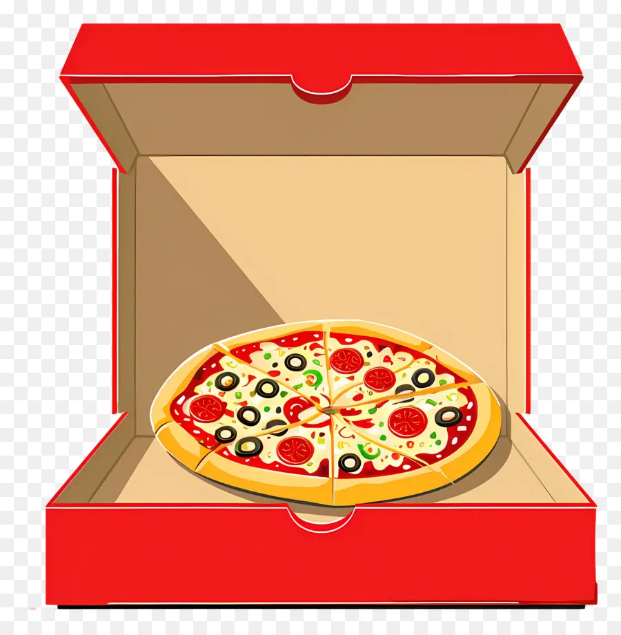 Caja De Pizza，Pizza PNG