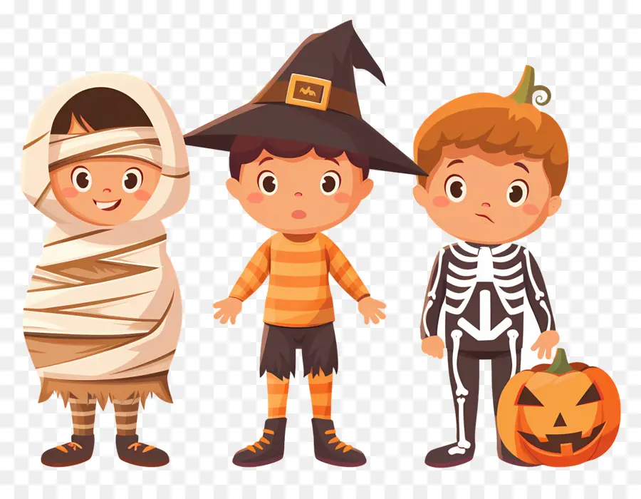 Niños De Halloween，Disfraces De Halloween PNG