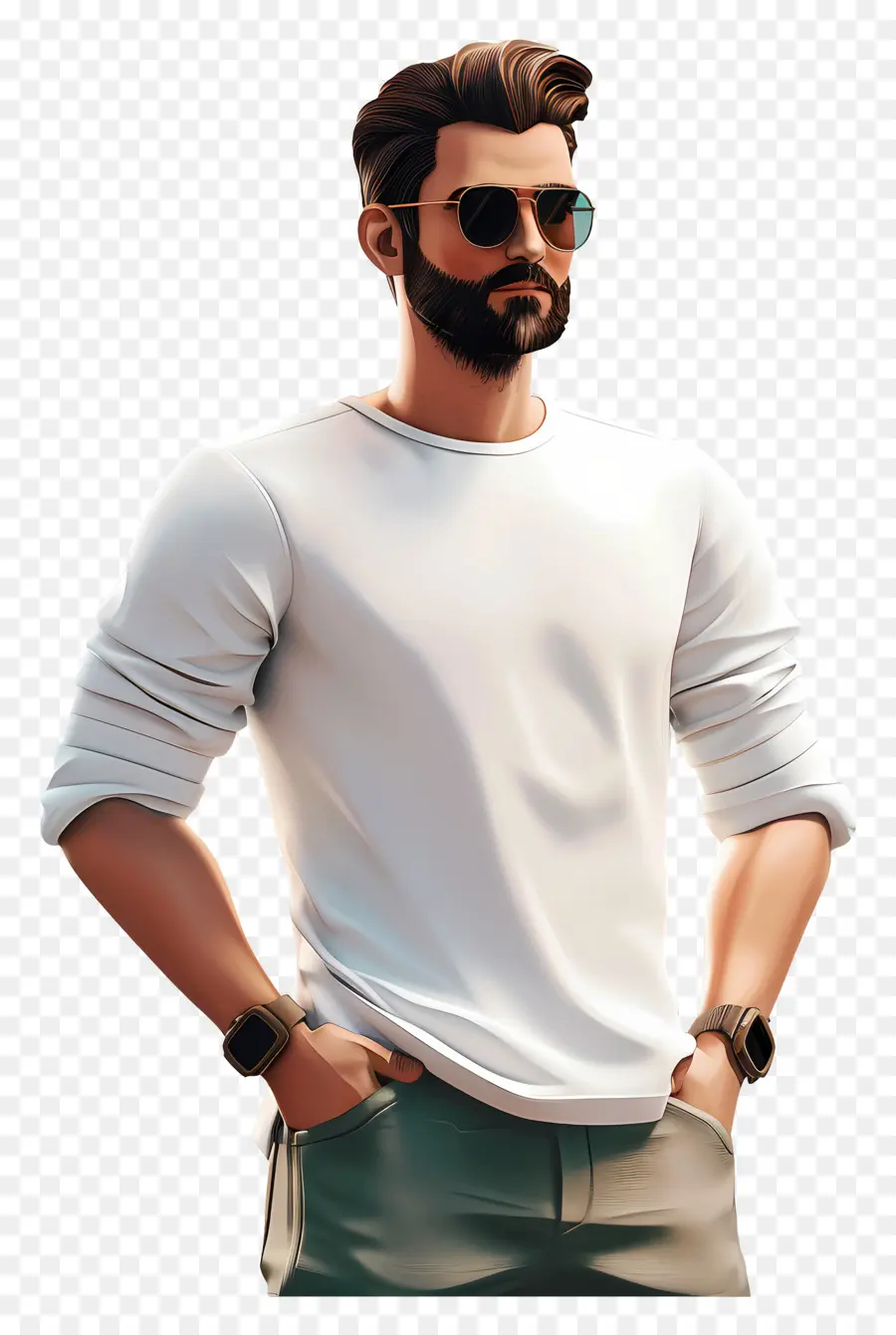 Hombre Genial，Hombre Con Estilo PNG