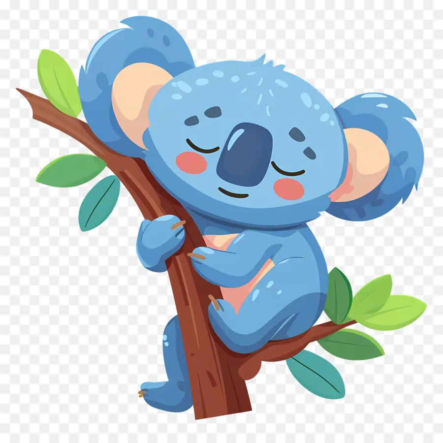 Lindo Koala，Koala Azul PNG