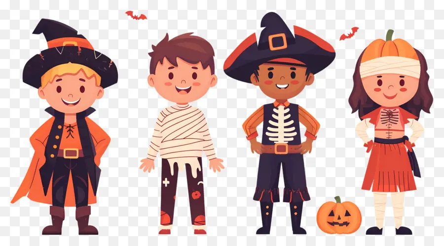 Niños De Halloween，Disfraces De Halloween PNG