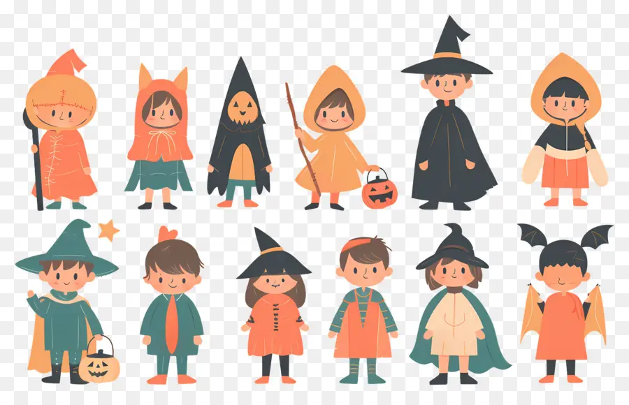 Niños De Halloween，Disfraces De Halloween PNG