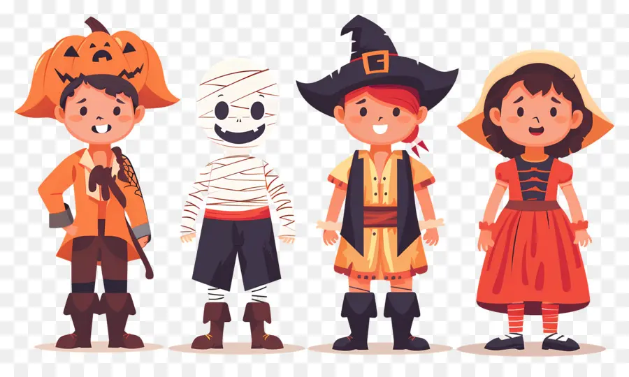 Niños De Halloween，Disfraces De Halloween PNG