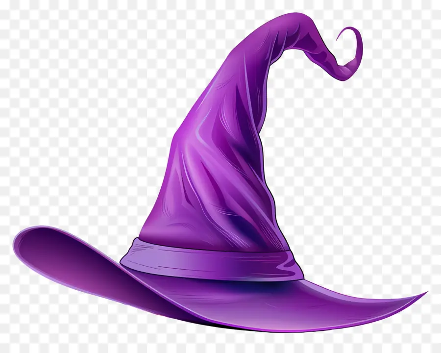 Gorra De Halloween，Sombrero De Bruja Morado PNG