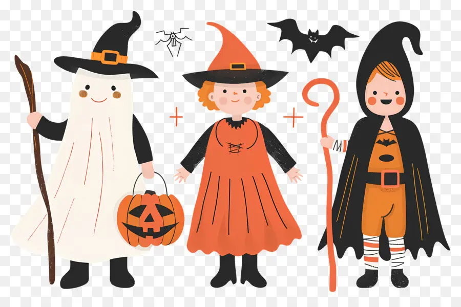 Niños De Halloween，Disfraces De Halloween PNG