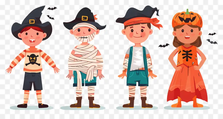 Niños De Halloween，Disfraces De Halloween PNG