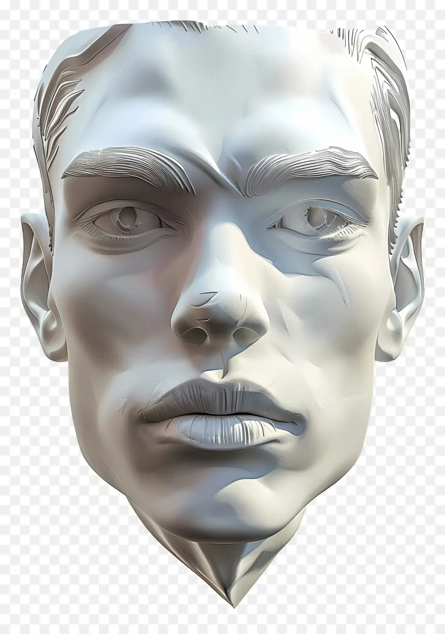 Cara De Hombre，Cara Esculpida PNG