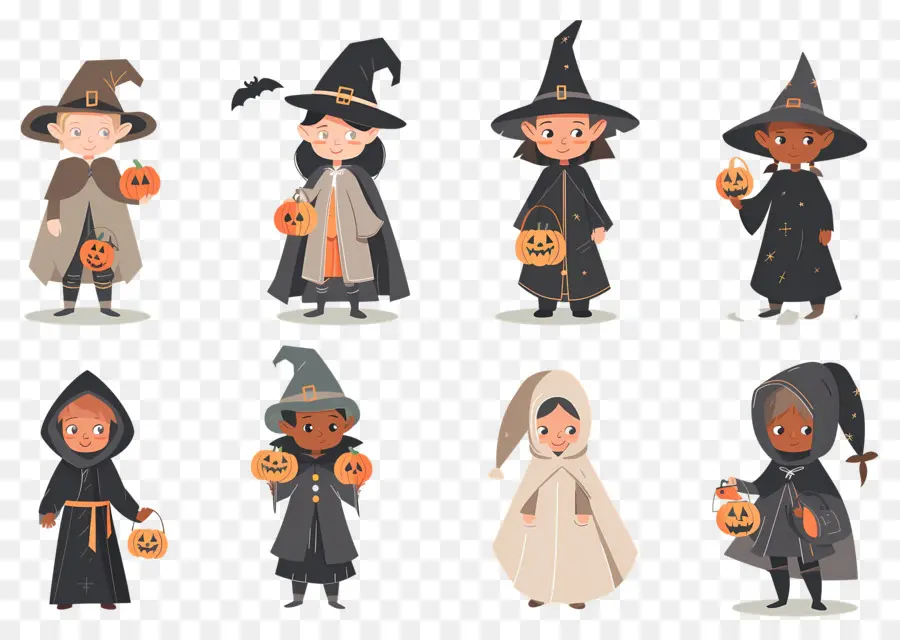 Niños De Halloween，Disfraces De Halloween PNG