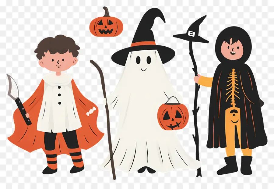 Niños De Halloween，Disfraces De Halloween PNG