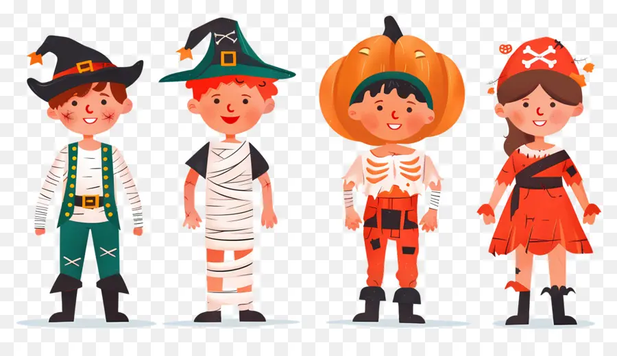 Niños De Halloween，Disfraces De Halloween PNG