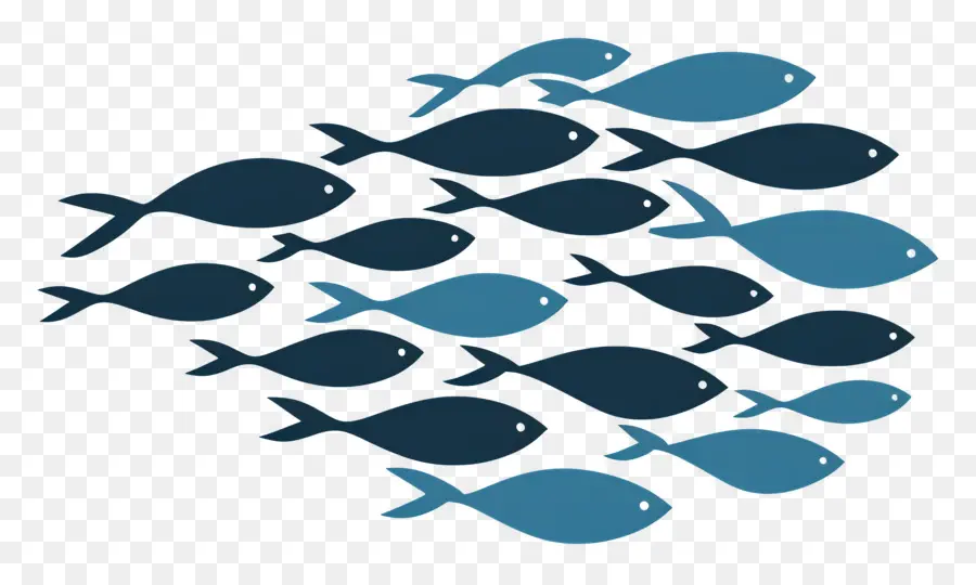 Grupo De Peces，Pescado Azul PNG