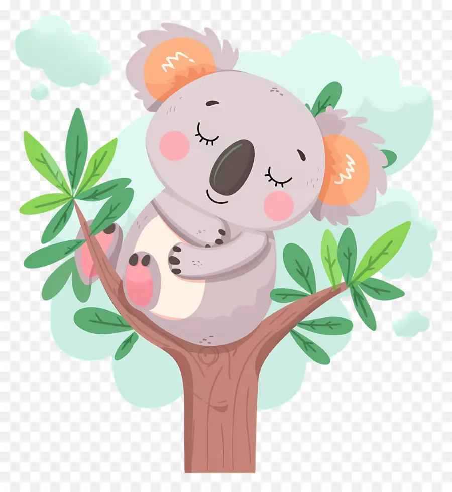 Lindo Koala，Koala En árbol PNG