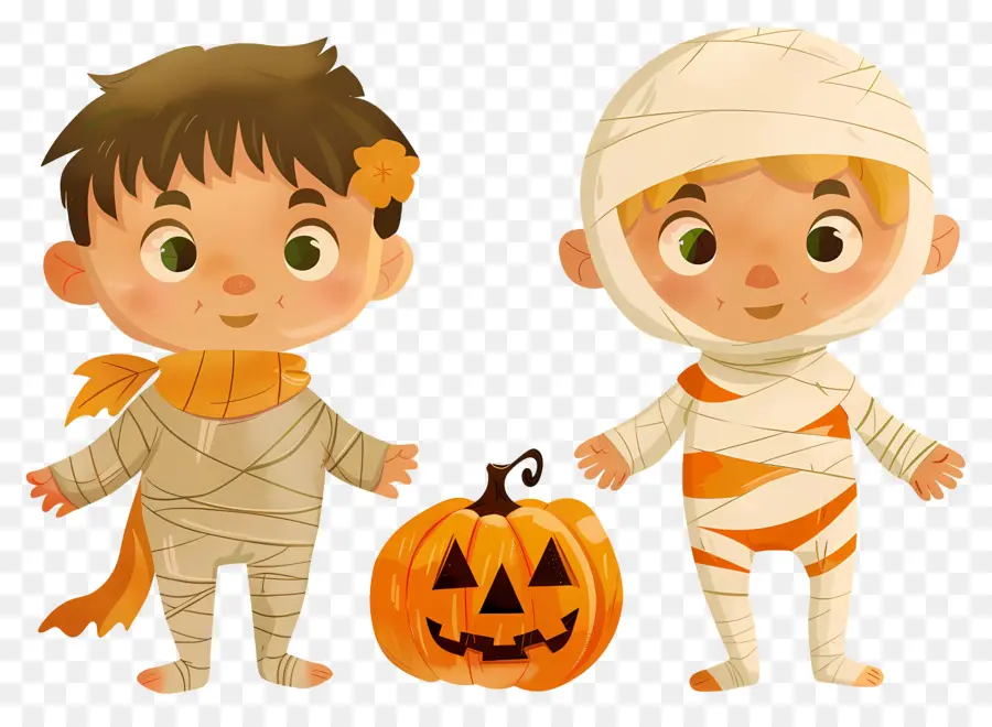 Niños De Halloween，Niños Disfrazados PNG