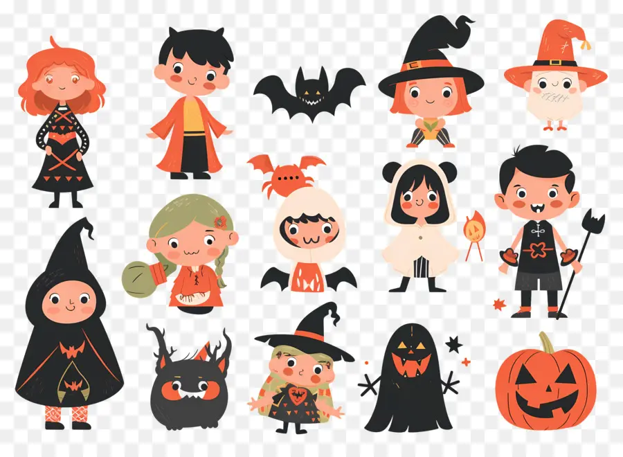 Niños De Halloween，Disfraces De Halloween PNG