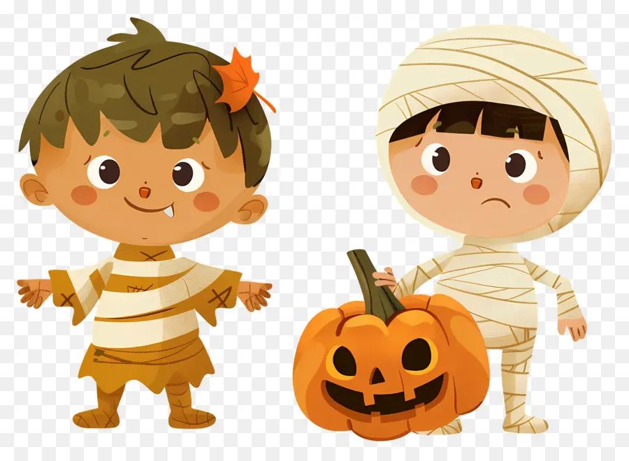 Niños De Halloween，Niños Disfrazados PNG