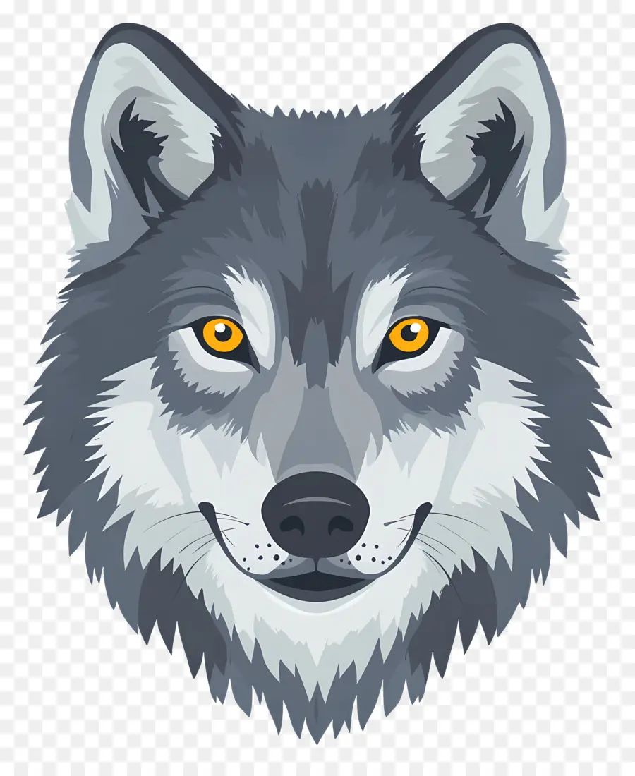 Cabeza De Lobo，Lobo De Dibujos Animados PNG