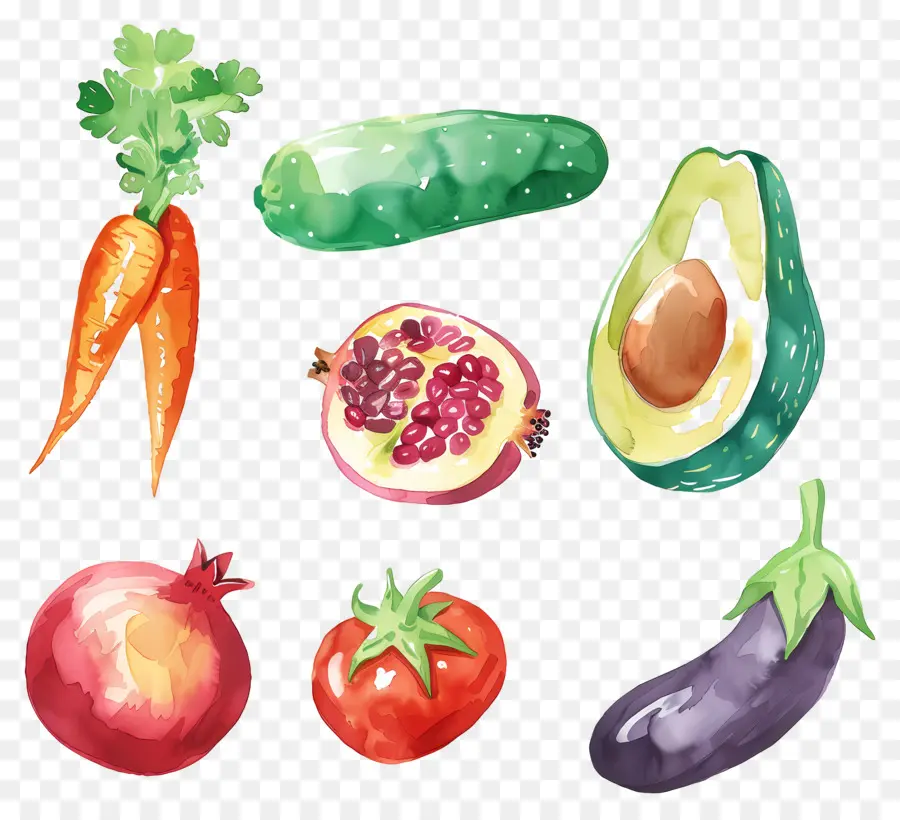 Verduras Y Frutas，Frutas Y Verduras PNG