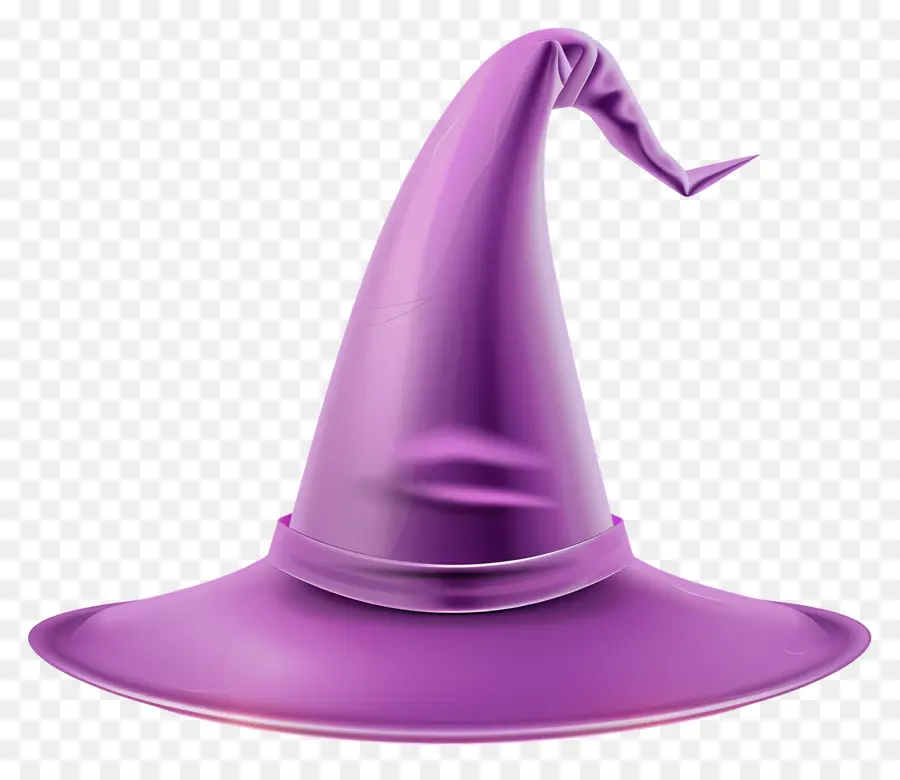 Gorra De Halloween，Sombrero De Bruja Morado PNG