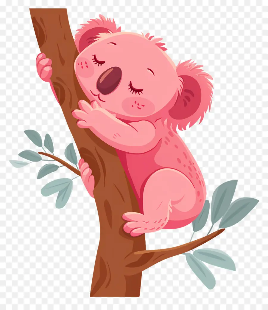 Lindo Koala，Koala Rosa PNG