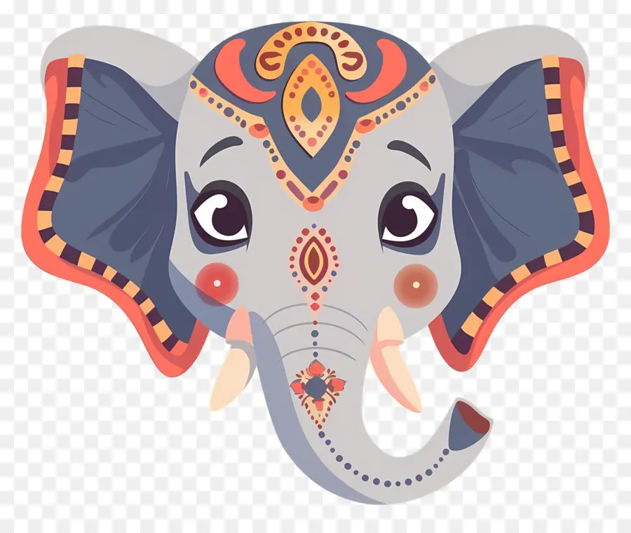 Elefante Indio，Elefante Decorativo PNG