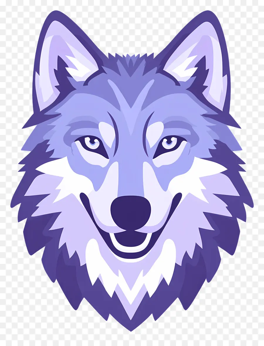 Cabeza De Lobo，Lobo Azul De Dibujos Animados PNG