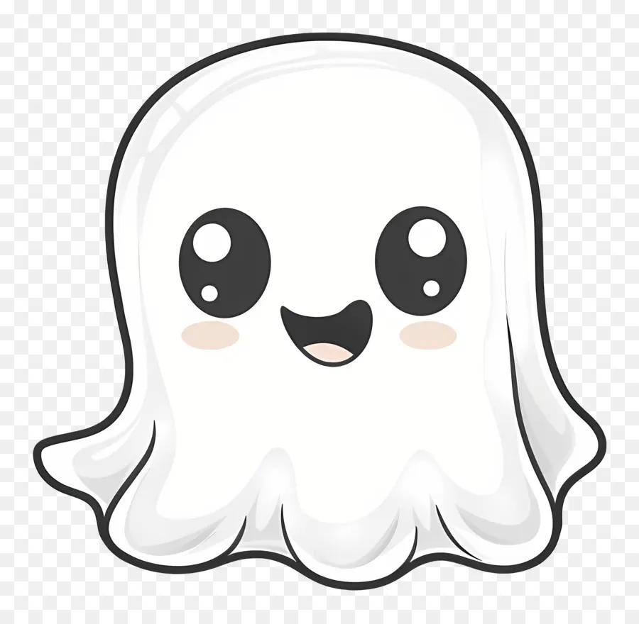 Fantasma De Dibujos Animados，Fantasma Con Cara De Calavera PNG