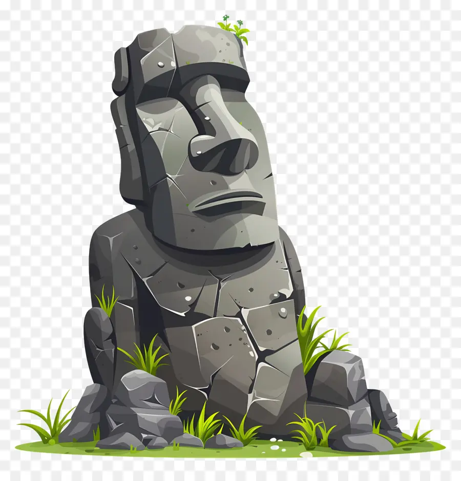 Moái，Estatua De Piedra PNG