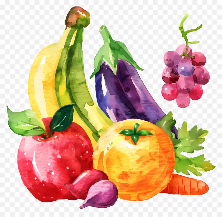 Verduras Y Frutas，Frutas Y Verduras PNG