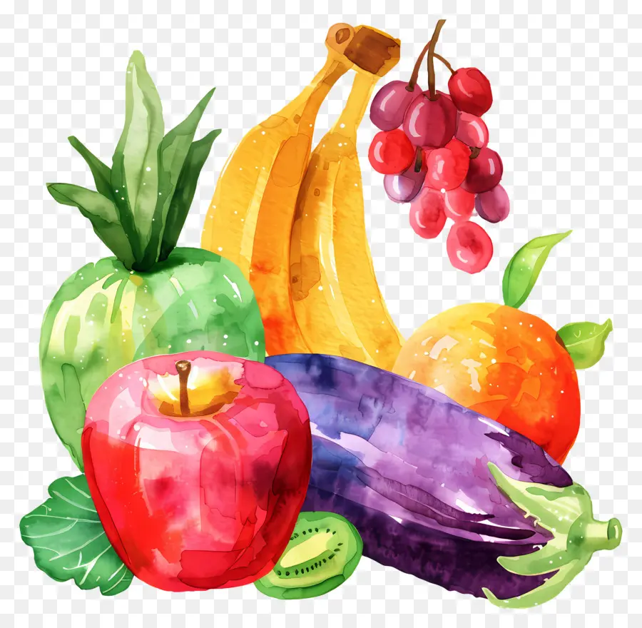 Verduras Y Frutas，Frutas Y Verduras PNG