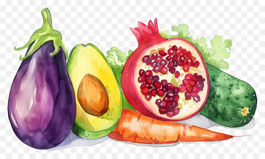 Verduras Y Frutas，Frutas Y Verduras PNG