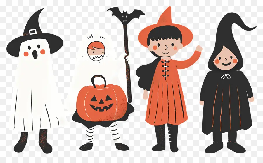 Niños De Halloween，Disfraces De Halloween PNG