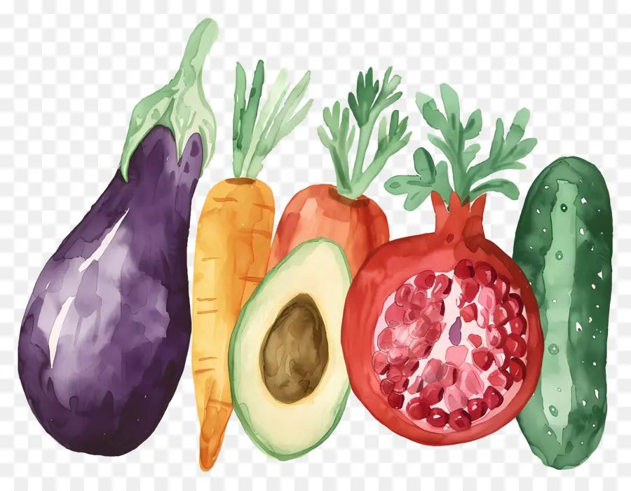 Verduras Y Frutas，Frutas Y Verduras PNG