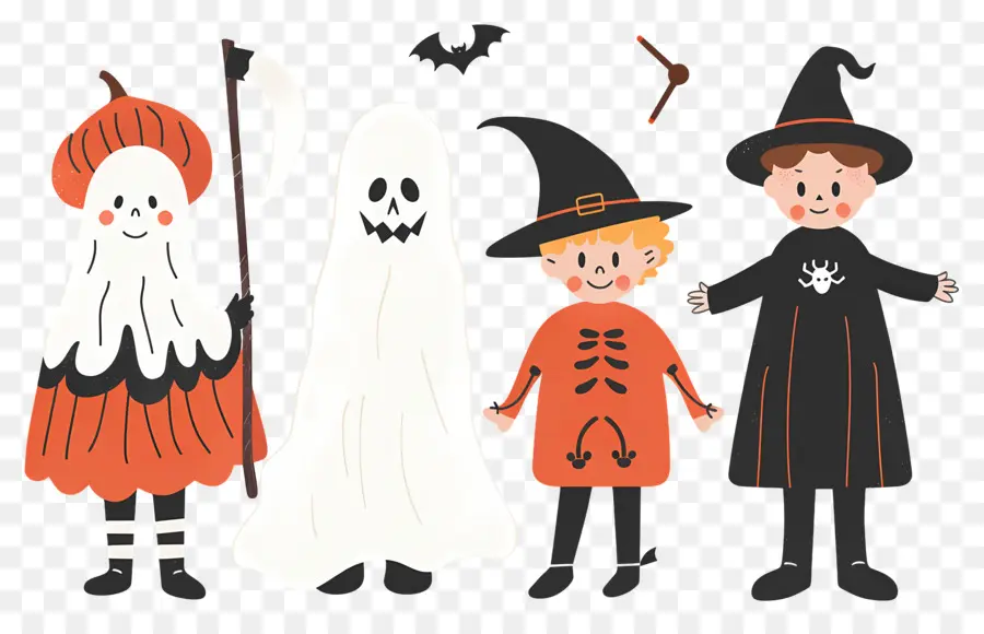 Niños De Halloween，Disfraces De Halloween PNG