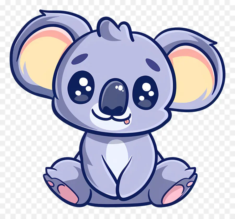 Lindo Koala，Koala Azul PNG