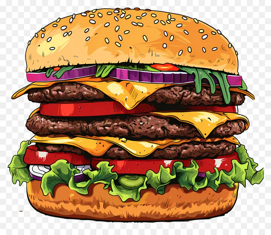 Hamburguesa De Carne，Hamburguesa Con Queso PNG