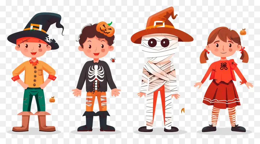 Niños De Halloween，Disfraces De Halloween PNG