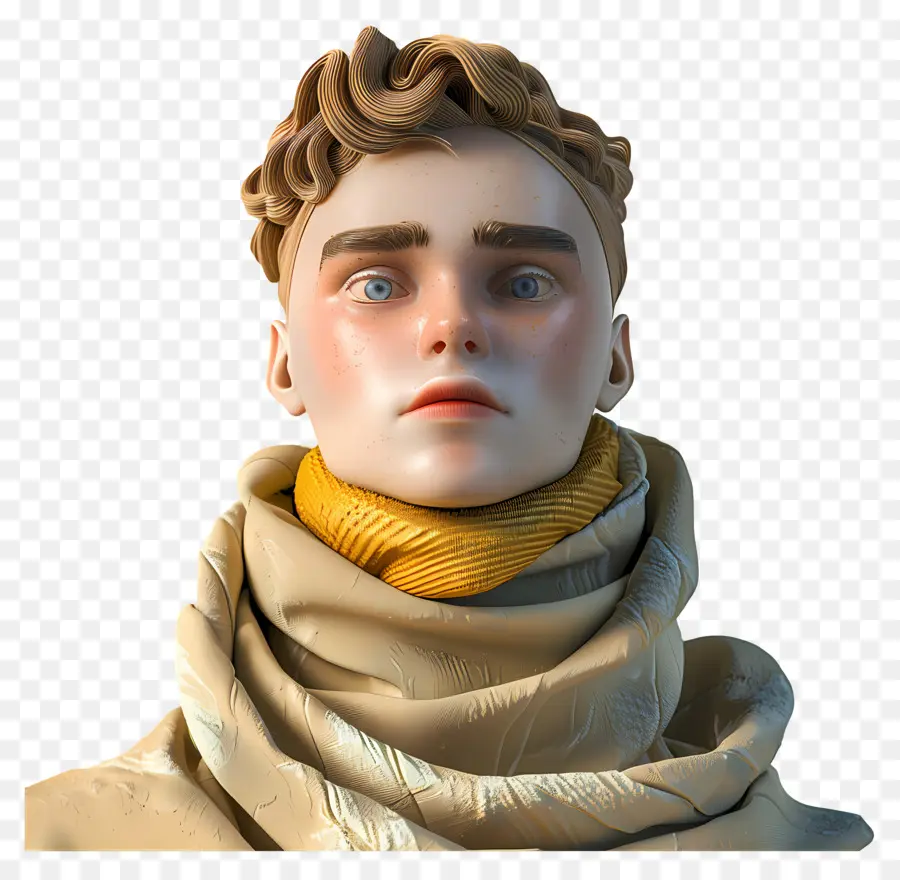 Cara De Hombre，Personaje 3d PNG