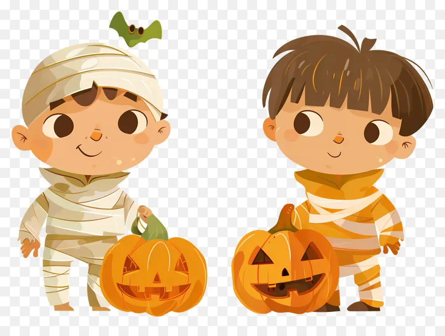 Niños De Halloween，Niños Disfrazados PNG