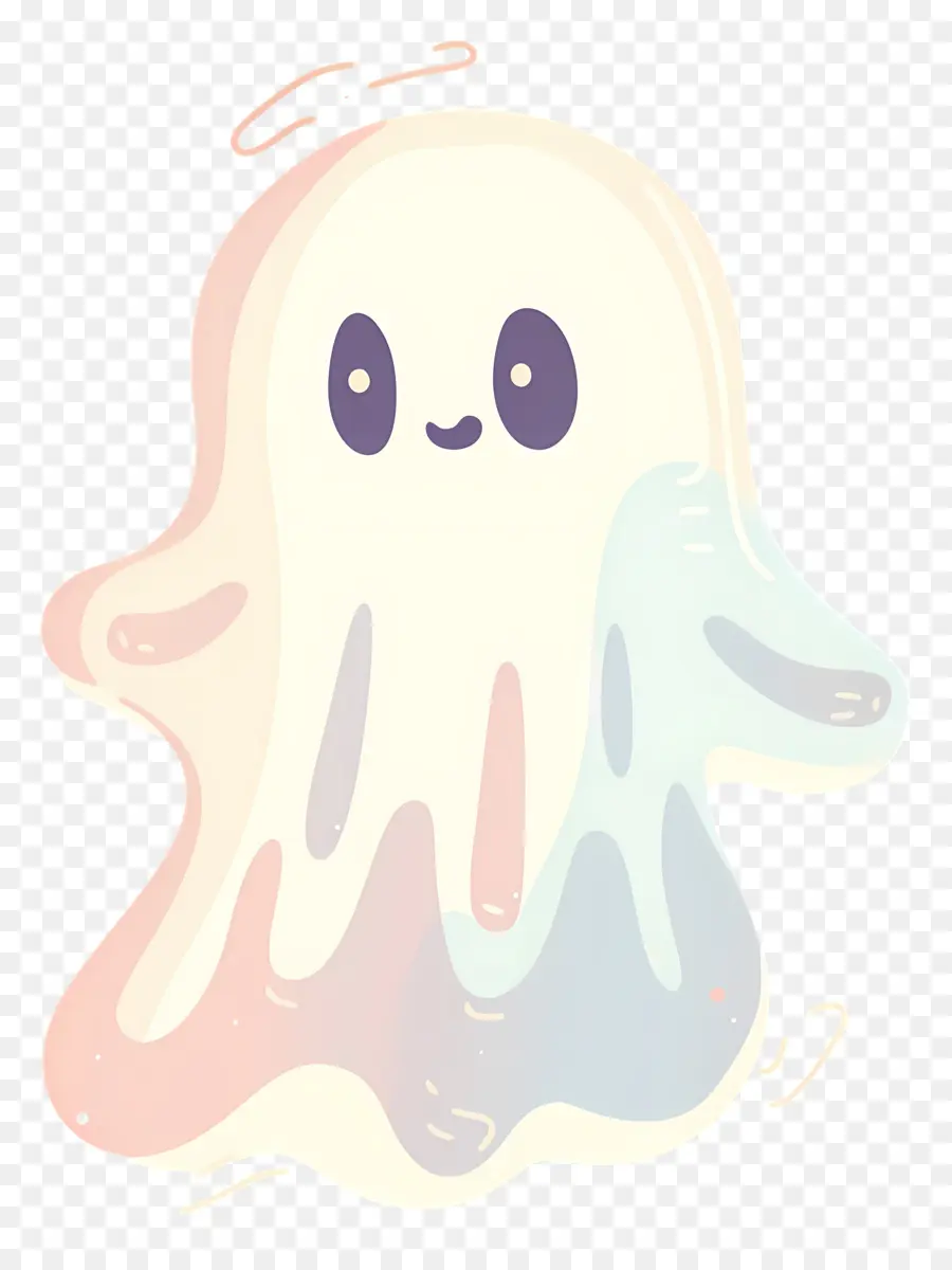 Fantasma De Dibujos Animados，Fantasma Pastel PNG